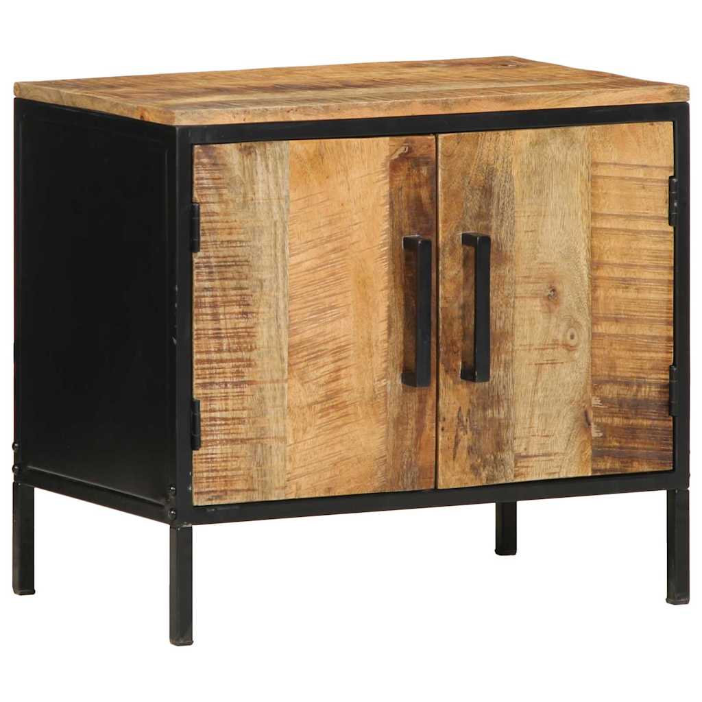Nightstand Set of 2 Brown and Black 50 x 30 x 45 cm