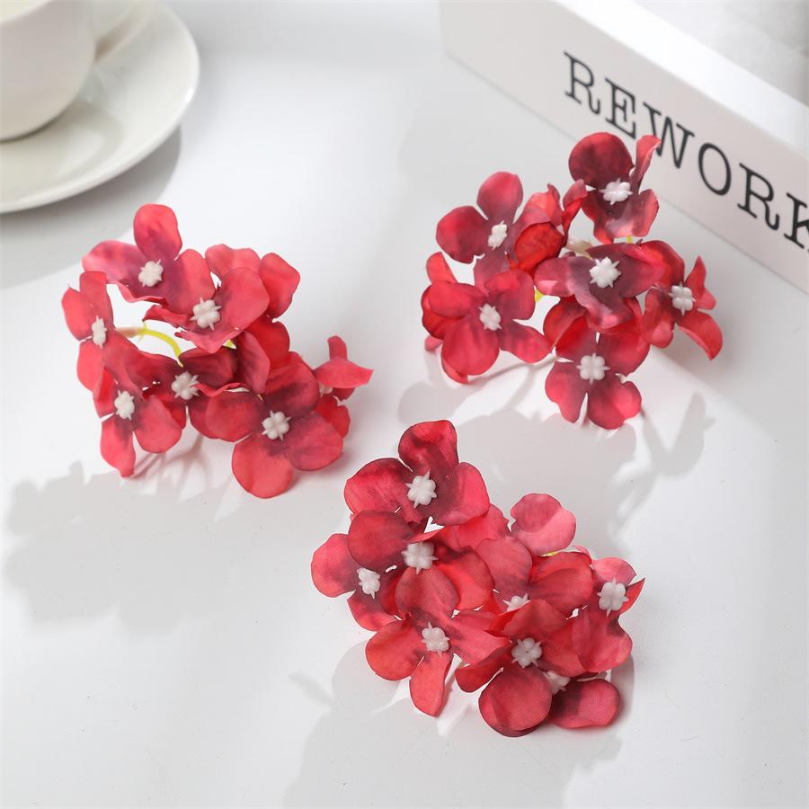 Simulated Hydrangea Accessories: DIY Handicraft Hanfu Flower Decorations