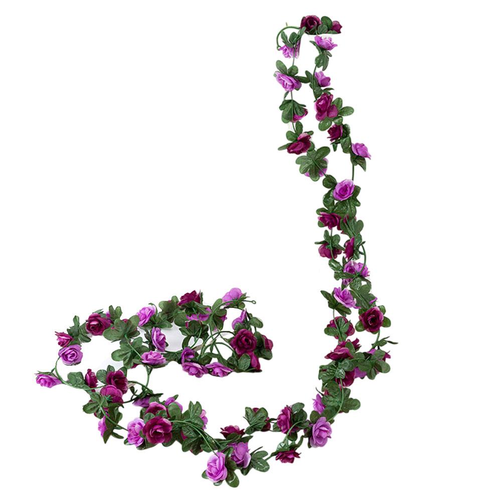 

Wedding Decor Fake Rose Garland Wedding Ceremony Realistic Appearance Versatile Use Maintenance-Free For Home Decor