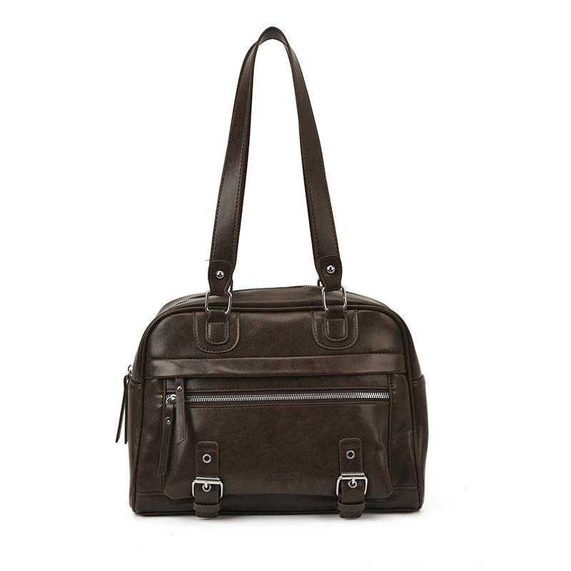 

2025 Winter New Fashionable Glossy PU Square Shoulder Bags Large Capacity High Quality Retro Popularity Armpit Bags for Women