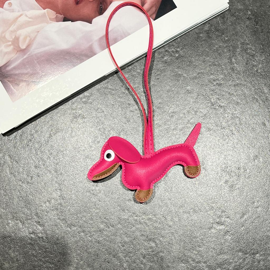Llavero Creativo Lindo Perro Salchicha Europeo Colgante de Bolso Joyería para Llaves de Coche