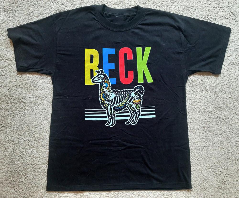 

Collection BECK Band Llama Skeleton Tour Black All Size Gift Fan Shirt HH919 Unisex T-Shirt XXXXL