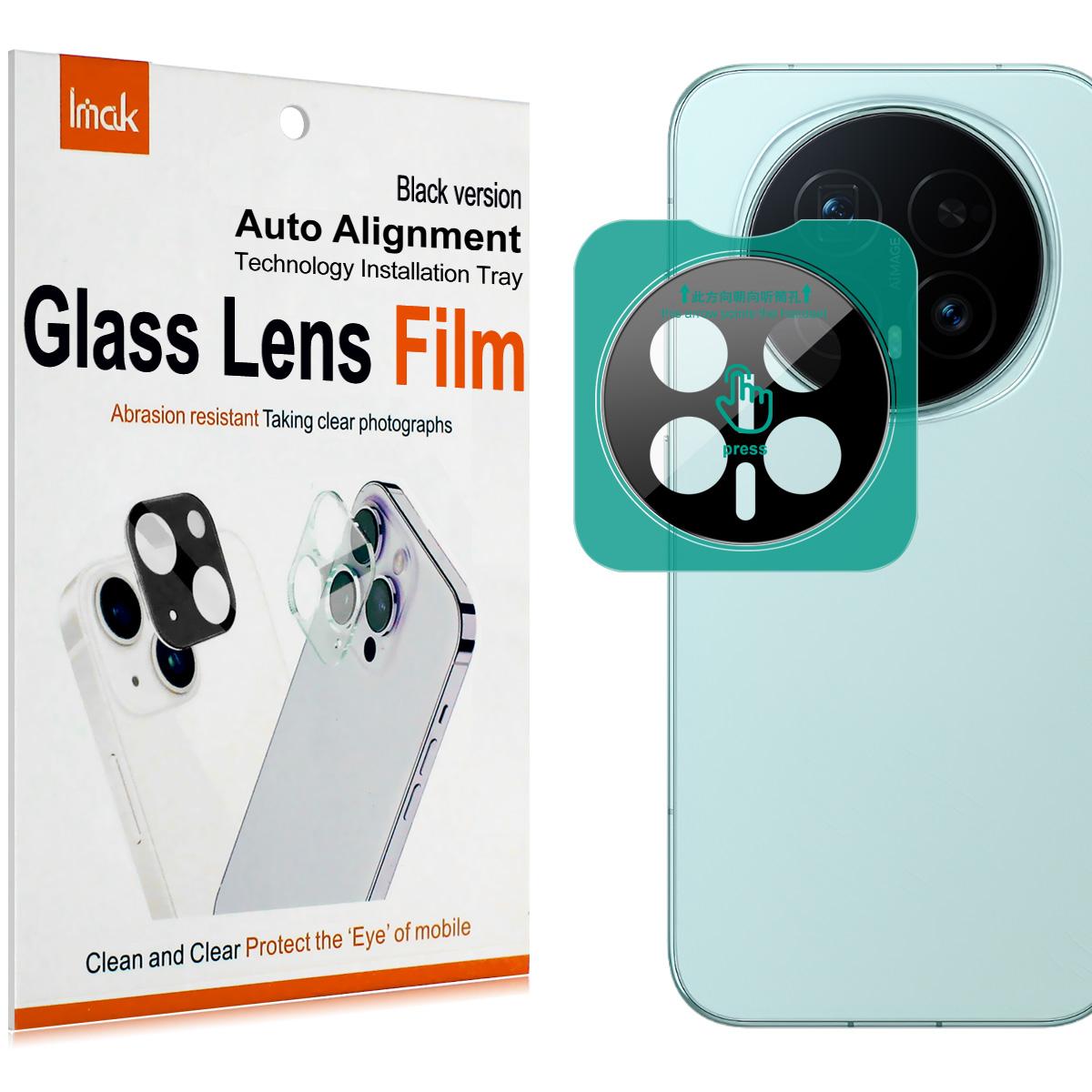 

Для Honor Magic 8 5G Стекло IMAK Стекло высокой четкости Пленка для объектива Самопозиционирующаяся версия Черная версия Honor Magic 8 5G