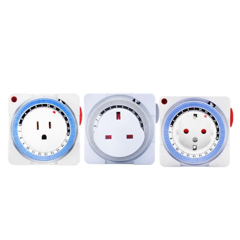 15Minute Precisions Mechanical Timer Switches for Electrical Outlets Global Sockets ABS Material Energy Efficient