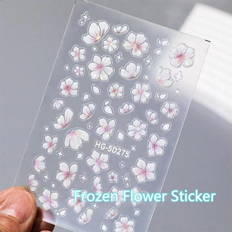 

1 шт. 3D нарисованные вручную наклейки для ногтей наклейки для ногтей цветы звезды аксессуары для ногтей принадлежности для ногтей самоклеящиеся наклейки розовый