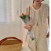 Japanese Forest Layering Versatile Embroidery Hollow Vests Thin Lace Collar Lace Shoulder Summer Loose Vests
