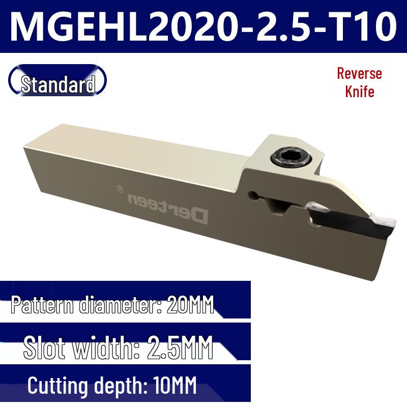 Portautensile per scanalatura tornio MGEHR2020-3-4: Taglio CNC ed Estensione per Scanalatura del Diametro Esterno