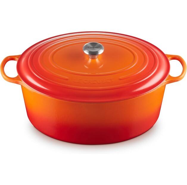 Чугунная жаровня Le Creuset Signature овальная 40 см духовка красная 14,8 л (21178400902430)