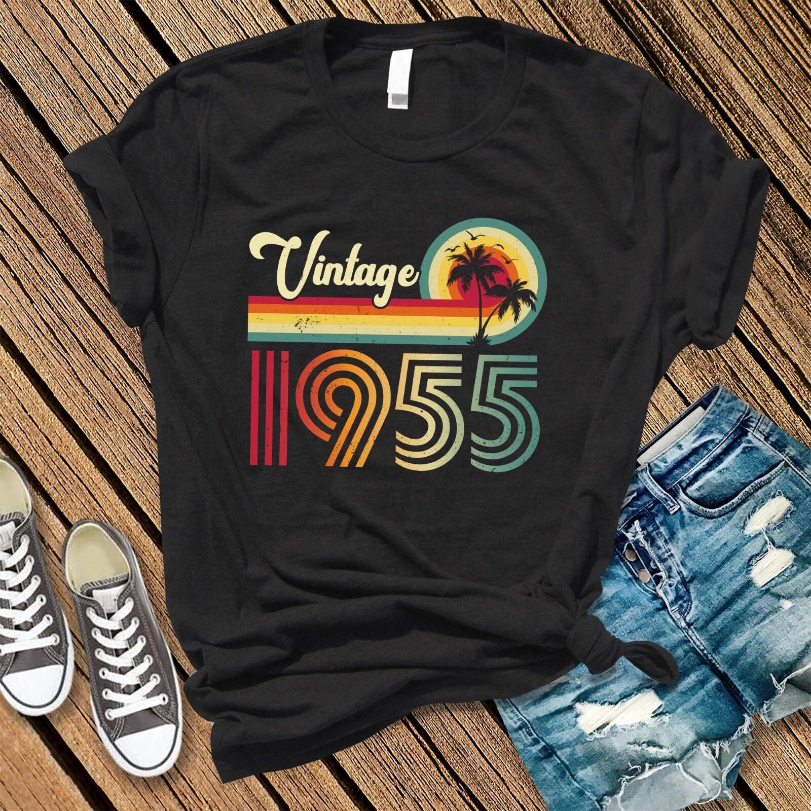 Vintage 1955 t-shirt, 70th Birthday Shirt, 1955 Birthday, Vintage 1955, 70th 2XL