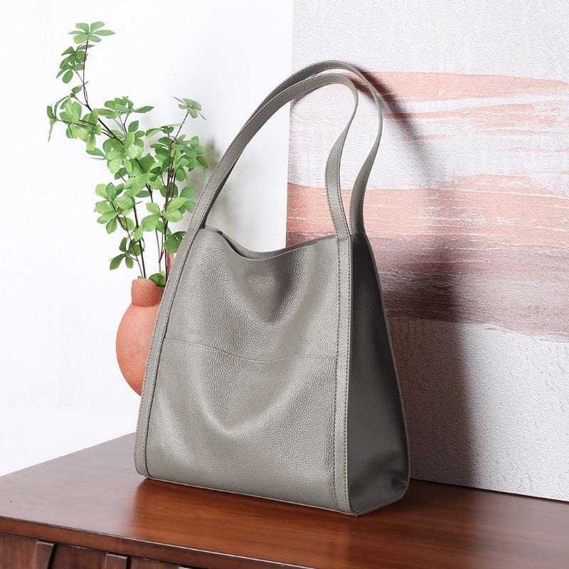 Large Capacity Female Commuter Bucket Bag Premium Sense One-shoulder Tote Bag