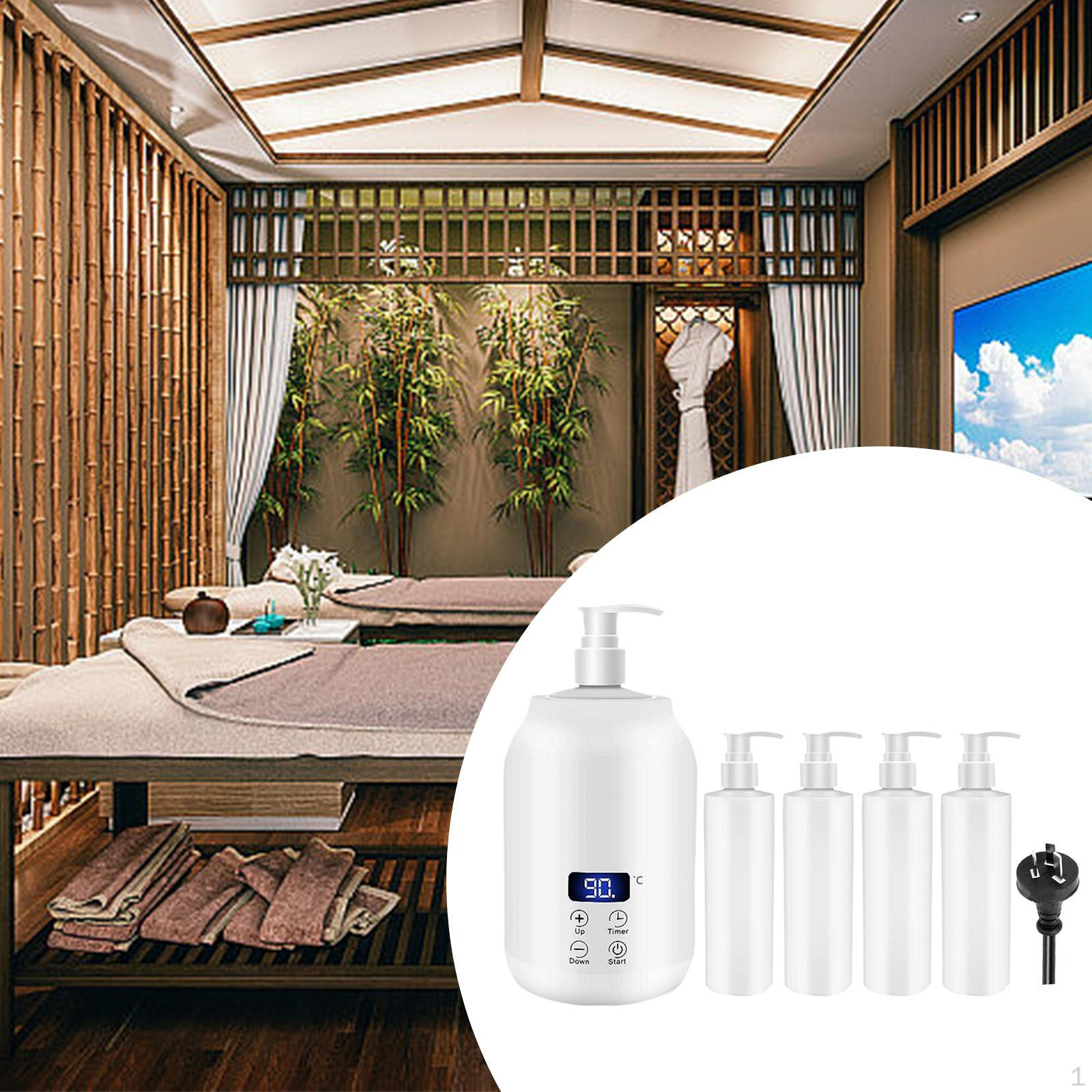 

Нагреватель массажного масла на одну бутылку, бутылка-нагреватель крема, портативная, для кремового лосьона Essential белый