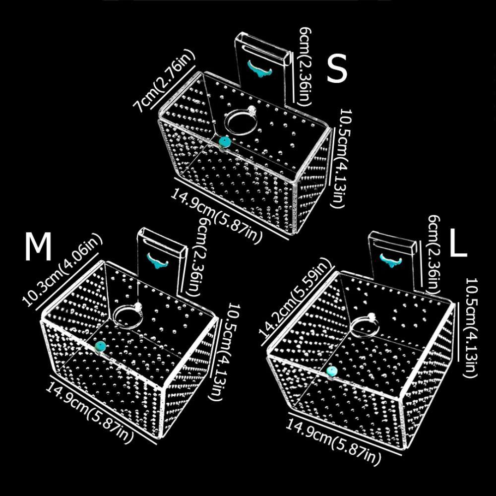 Wall Mount Fish Breeding Box Acylic Floating Hatching Box Fish Tank Isolation Box for Fish Store