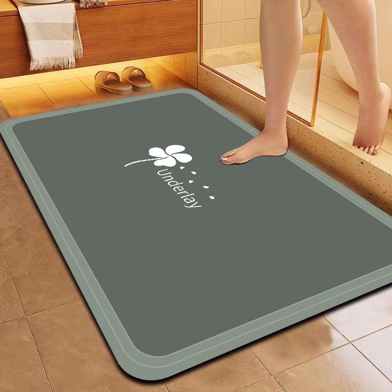 

Диатомовая грязь быстросохнущий мягкий коврик для пола ванная комната туалет дверь впитывающий нескользящий коврик 40cmx60cm
