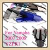 For Yamaha 2007 2008 YZFR1 Motorcycle Wind Deflector Double Bubble Windshield Deflector Protector Windscreen YZF1000 YZF-R1