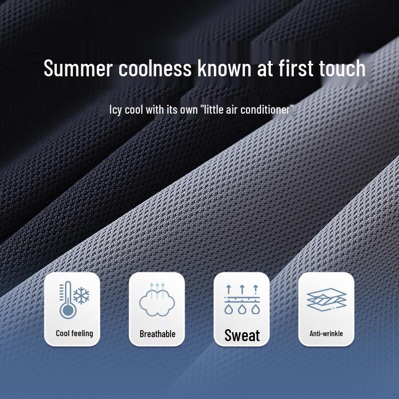 Langdun Men's 7A Antibacterial Sun Protection Cool-Touch Casual Pants