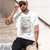 Casual Style Unisexs TShirt With Portrait And Text Design For Everyday Wear In Spring And Summer Perfect Gift For Fashion Lovers