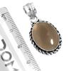 925 Sterling Silver Pendant Women Gemstone Handmade Jewelry Friendship Day Gift Malachite Moonstone Rose Quartz Red Stone Smoky Topaz Tiger Eye