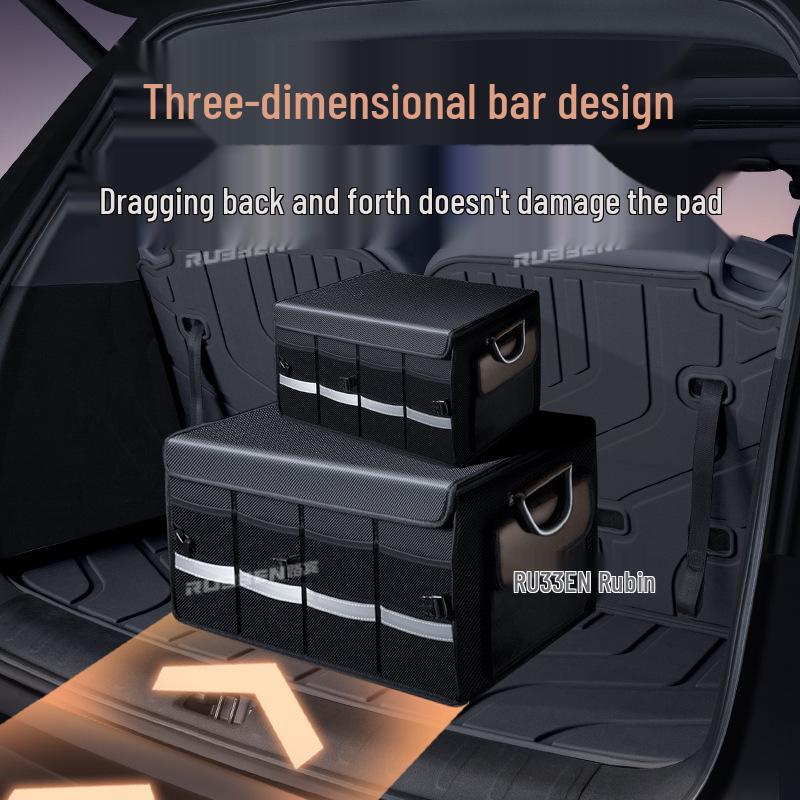 Compatible with 25 Li Auto L9 Models: TPE Trunk Mat, Semi-Enclosed Tail Box Mat, Car Decor Accessories.
