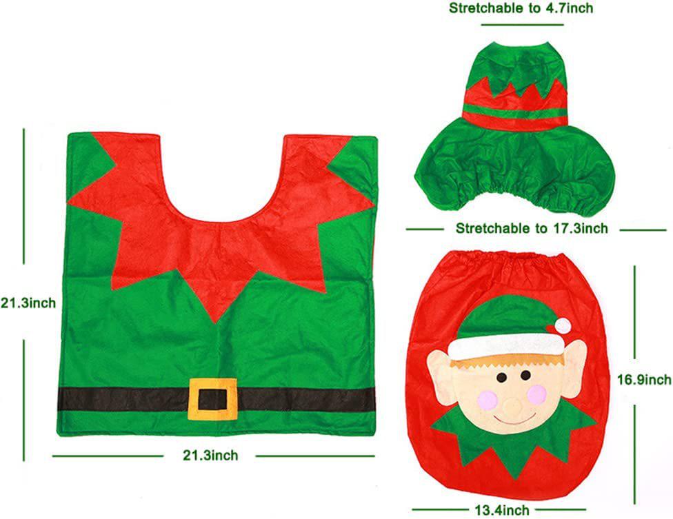 Christmas Snowman Toilet Seat and Cover Set - 3 Pieces