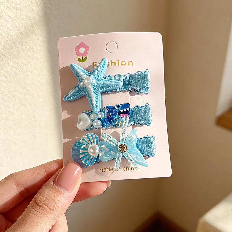 Pink 50-Piece Cute Hair Clip Set: Sweet Girly Japanese Cartoon Bangs Accessories