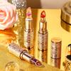 Lippenbalsam mit Farbwechsel und Blütenblatt-Goldfolie, lang anhaltende Feuchtigkeitsversorgung, verblasst nicht so leicht, temperaturempfindlicher, farbwechselnder Lippenstift, 3 Farben