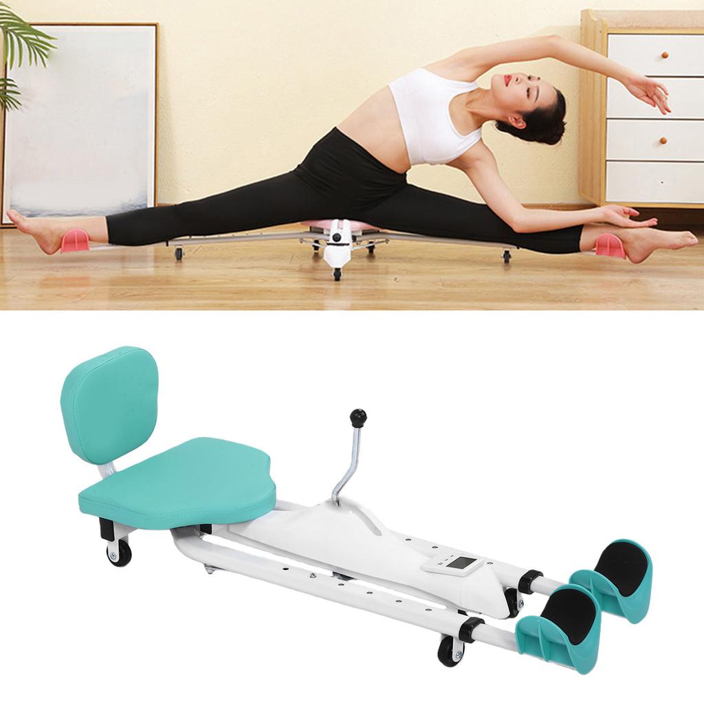 Split Machine Leg Stretcher Machine 180 degrees Expansion 330 Lbs Stretching Machine with PU Seat Back Rest Timer for Flexibility