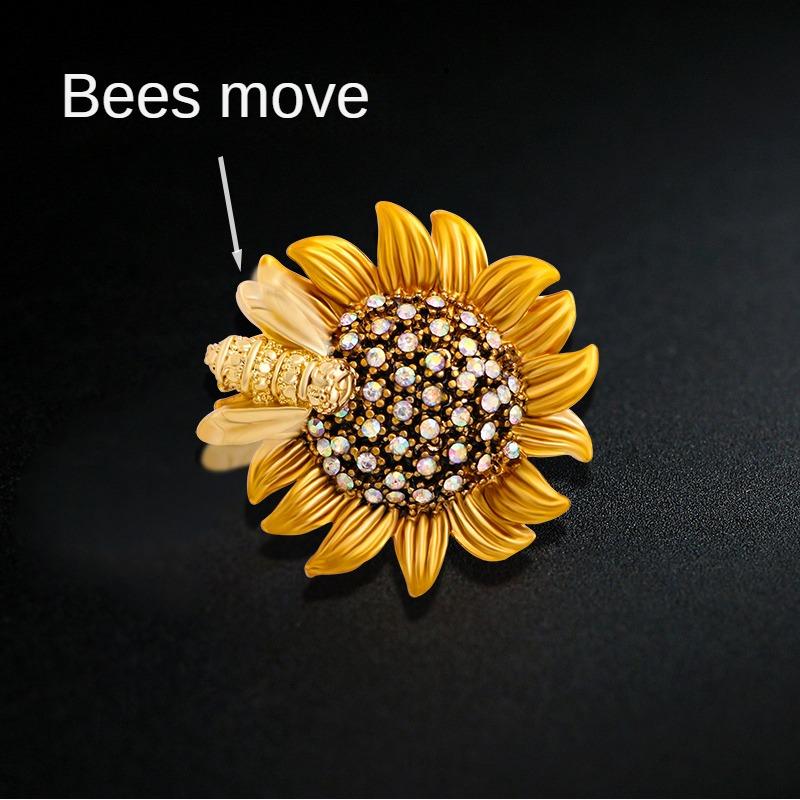 Yeni Retro Broş, Üst Düzey ve Çevik Arı Papatya Broş, Kadın Broş, Ayçiçeği Broş, Mizaç Broş, Broş Pin