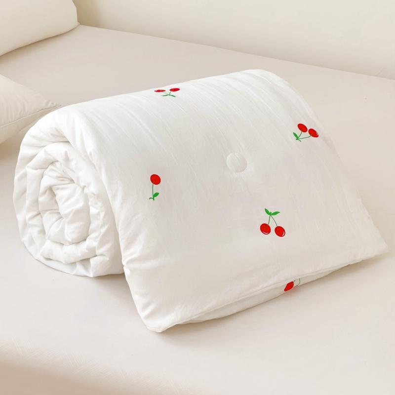 Super Soft Double Layer Yarn Summer Blanket Skin-friendly Breathable Lightweight Quilt for Children Adult Comforter Summer Duvet