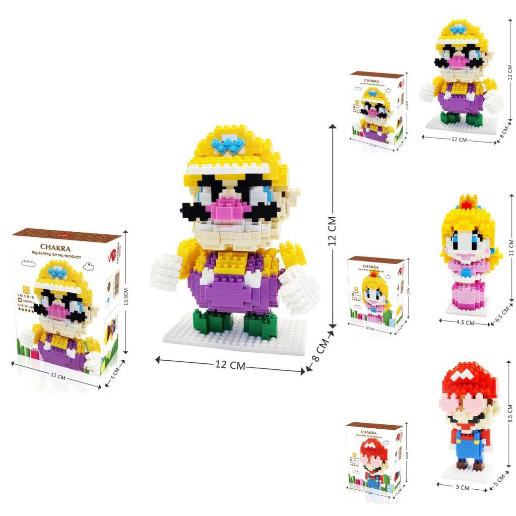Super Mario Bros Plastic Puzzle Toy For Kids Educational Building Blocks Gift