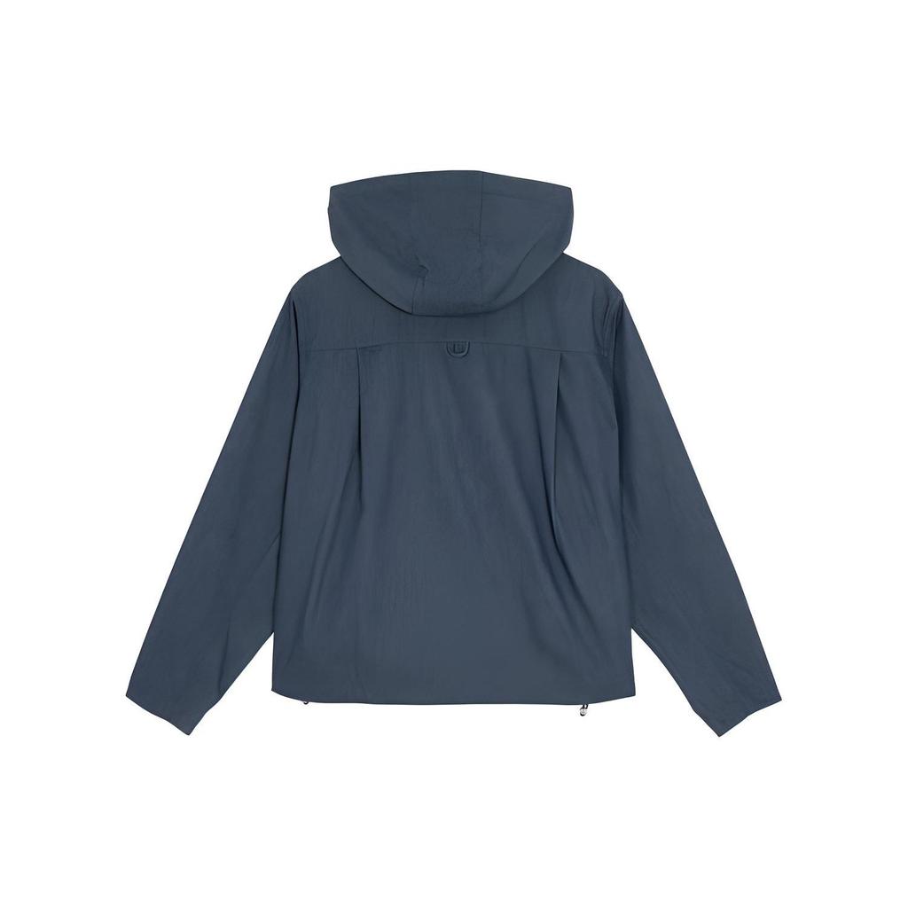 Puma Solid Color Loose Fit Full Zip Hooded Jacket Women jackets Navy-Blue 627729-59