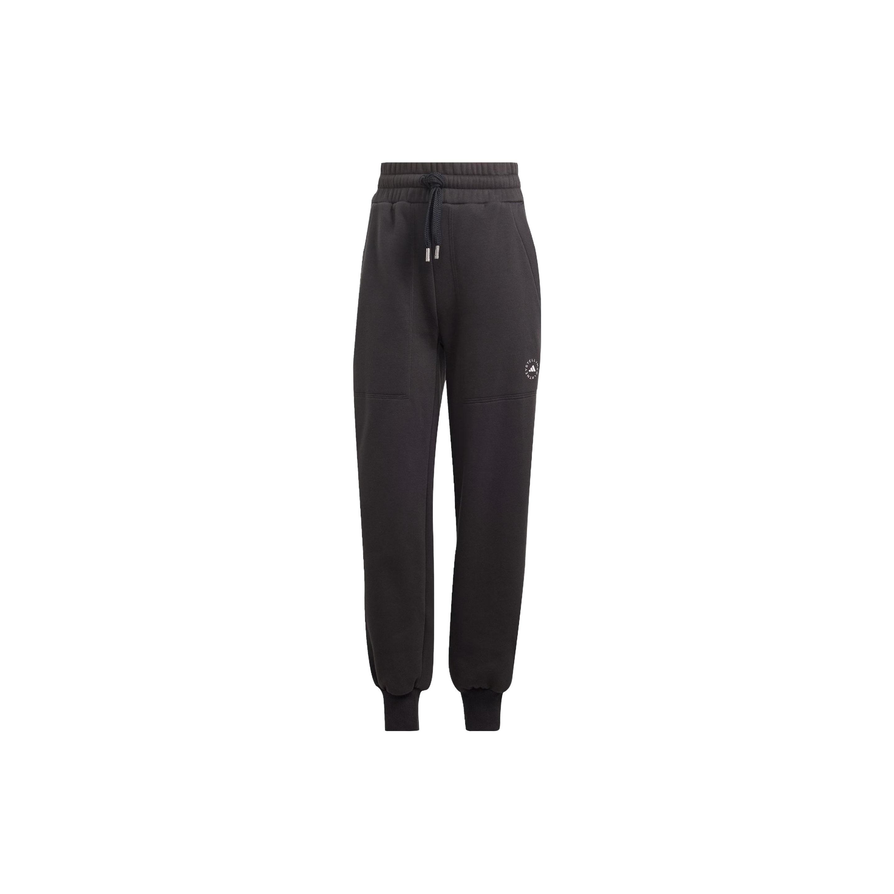 adidas by Stella McCartney Women s Black Loose-Fit Logo Jogger Pants IQ2638 XS
