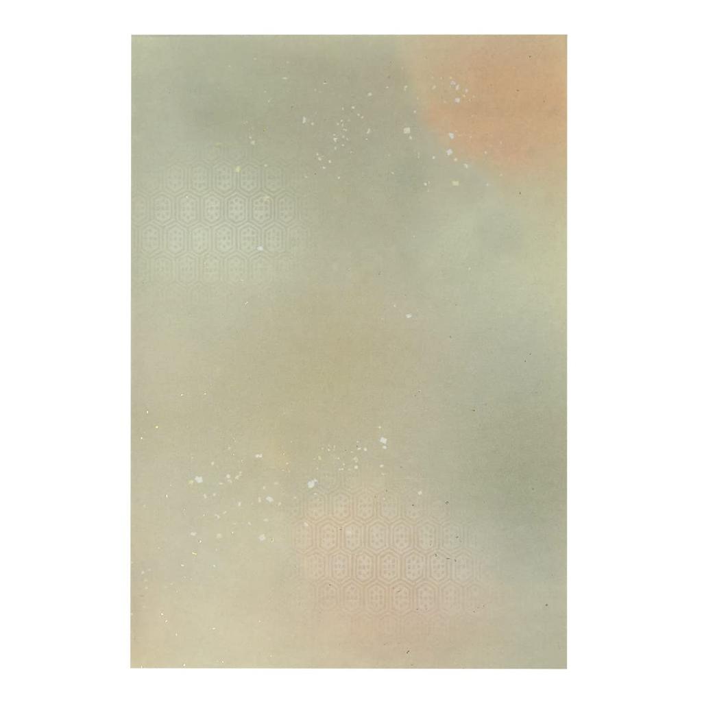 Tsuyukusa Gold and Silver Sand Fabric 50 Sheets Paper, Half-Kaishi (Japanese Handkerchief),
