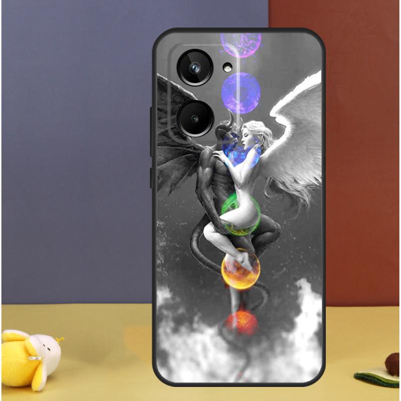 Devil Angel For Realme C71 C75 C55 C53 C67 C61 C33 C63 C51 C65 15 GT7 Pro 10 11 12 13 14 Pro Plus Case