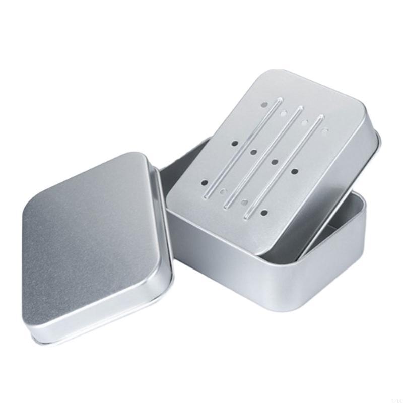 Convenient Soap Box Aluminum Travel Soap Tray for Backpacking and Hiking