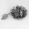 Women Brooch Retro Victorian Human Profile Rhinestone Decor Anti-slip Hollow Out Suit Coat Collar Hat Scarf