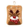 Coral Fleece Santa Claus Hand Towel Water Absorption Cleaning Dishcloths Hanging Wipes  Xmas Decor