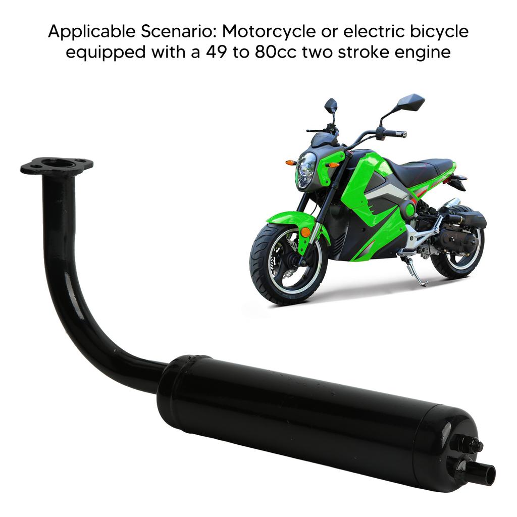 40MM 49 to 80 Motorcycle Exhaust Pipe Anodized Fit for 26in 28in Electric Motorbike