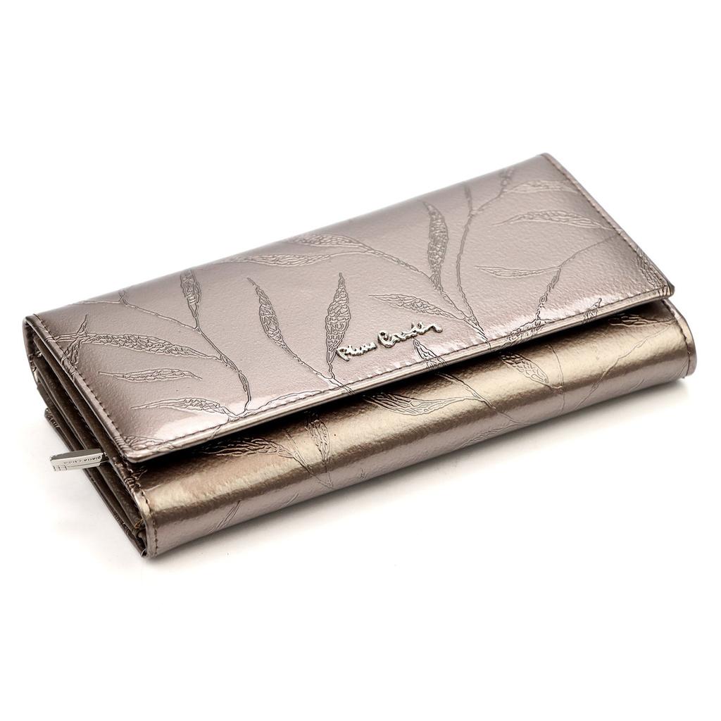 Lakovaná dámská peněženka z pravé kůže Pierre Cardin 02 LEAF 122