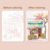 Watercolor Coloring Books Tri-Fold Art Built-In Palettes DIY Watercolor Journal Foldable Painting Pad Self-Contained Pigments