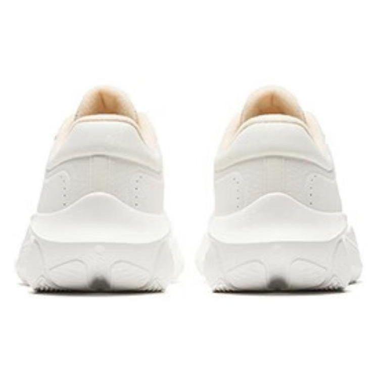 Anta Comfortable Non-Slip Wear-Resistant Low-Top Running Shoes Women sneaker Ivory Champagne 122347790-5