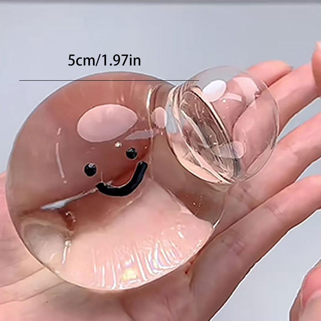 Transparent Crystal Ball Kneading Music, Slow Rebound Transparent Ball Squeezing Artifact, Creative Stress Relieving Toy