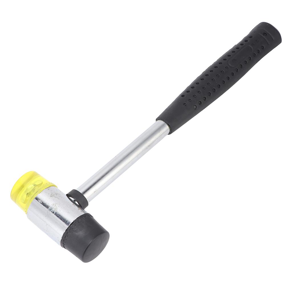 Rubber Hammer Double Faced Steel Pipe Handle Hand Tool for Installation Repair