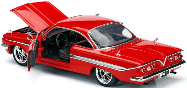 Kyosho Jada Toys Fast Furious Series Chevy Impala Red Finished Model JADA98426 & 1/24 F&F (Dominic)
