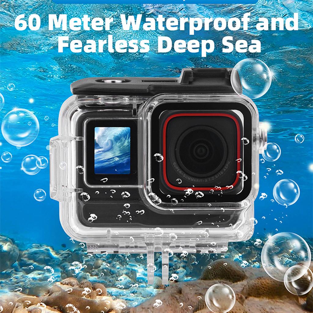 60M Dive Case Waterproof Housing for 360Ace o Camera Under Water Divings Case for Capture and otect Memories