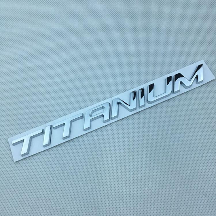 

1X 3D Metal TITANIUM LOGO REAR BOOT FENDER BADGE EMBLEM For Ecosport Fiesta Focus Mondeo Edge Escape Kuga Galaxy 2014+