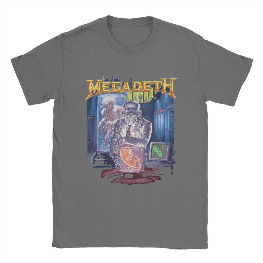 Megadeths Men T Shirt Unique Tee Shirt Short Sleeve Crewneck T-Shirts 100% Cotton Plus Size Clothing
