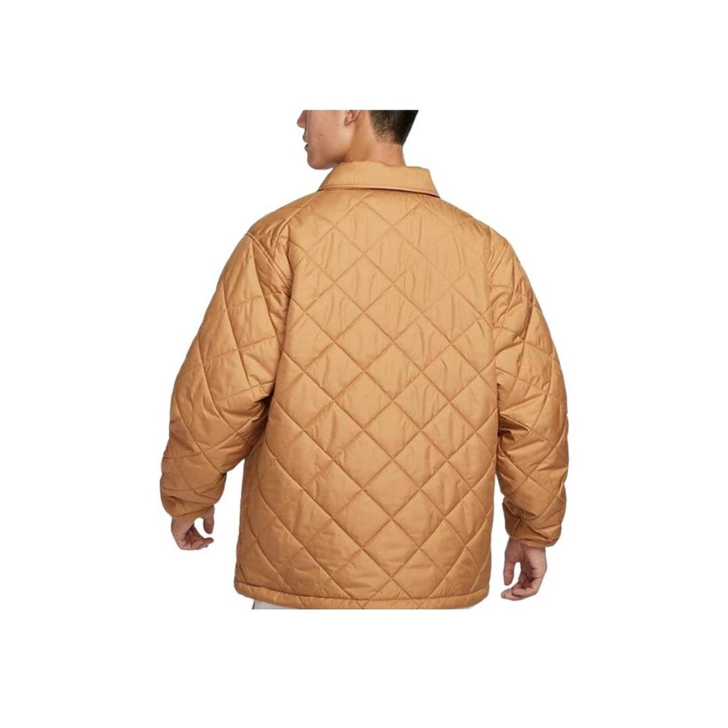 Nike Solid Color Sports Warm Fashion Jacket Men Jackets Khaki FZ0635-224