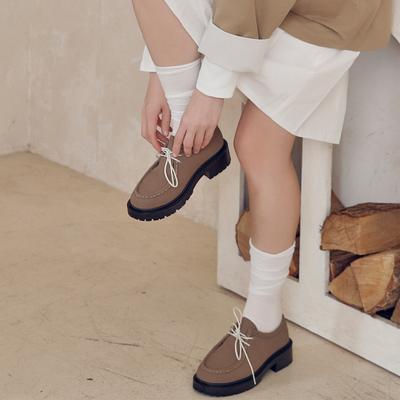 [Maßgeschneiderte Frau] 4,5 cm Wildleder Mokassinschuhe Sophie [CW0069BE] [Versand aus Korea] 100% Authentisch