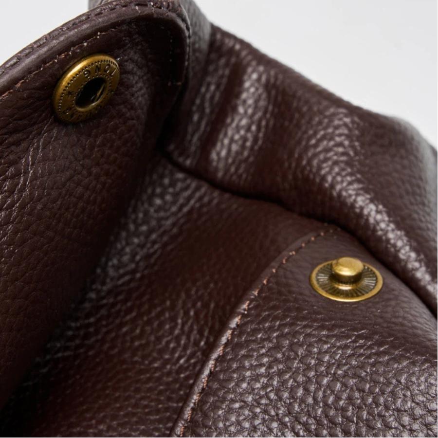 Echtes Leder Große Kapazität Damen Schulter Umhängetaschen Weiches Leder Einfache Lässige Damen Große Tragetasche Weibliche Satteltasche