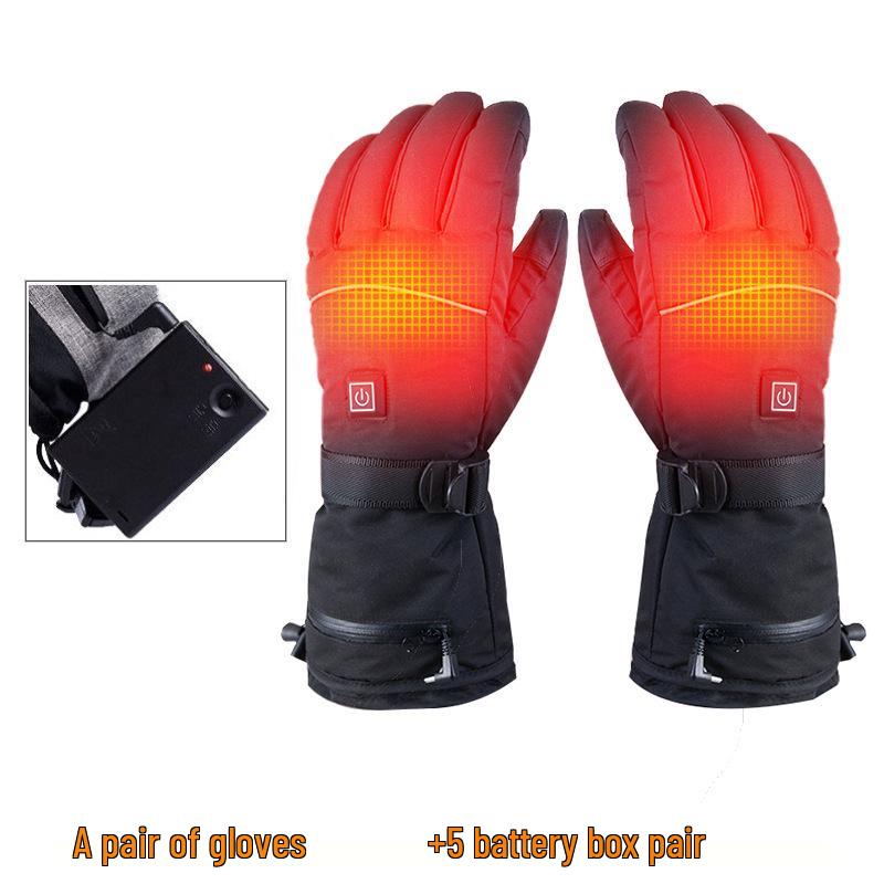 Electric Heated Touchscreen Gloves for Outdoor Skiing & Cycling